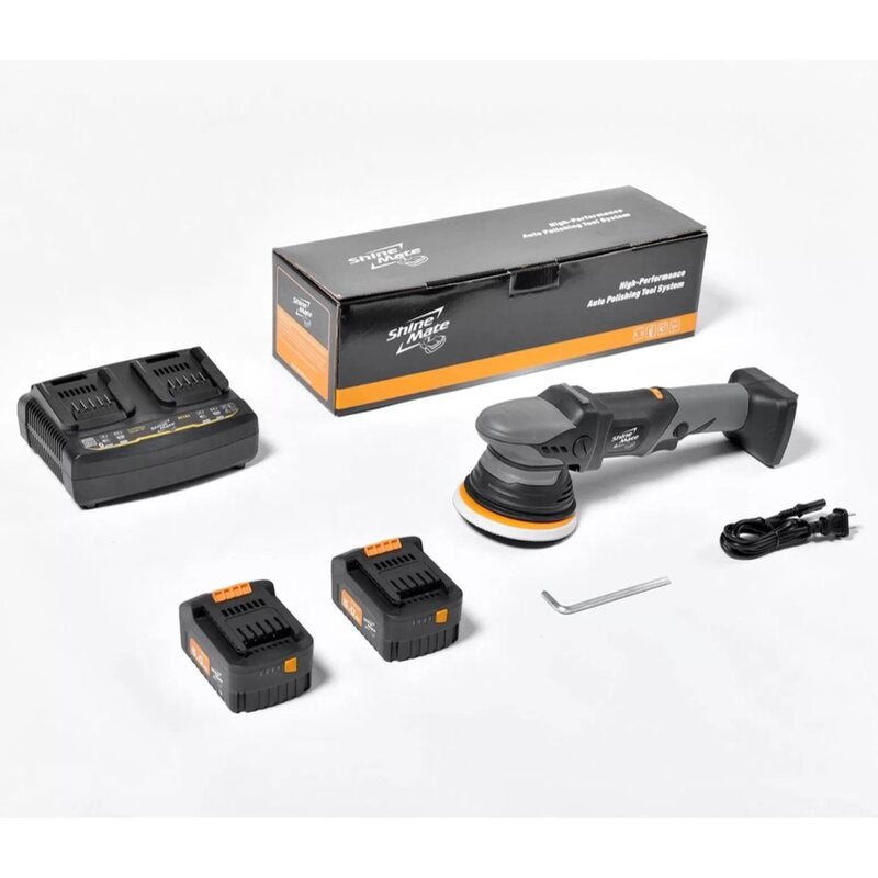 ShineMate EB351-5/12 12mm Cordless Random Orbital Polisher Kit