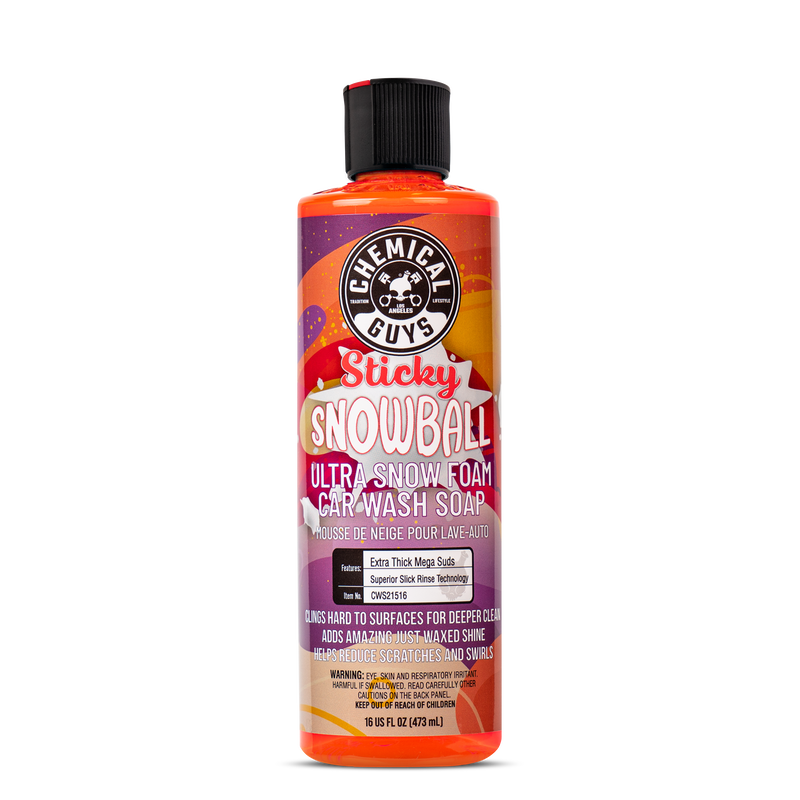 Chemical Guys Sticky Snowball Ultra Snow Foam Car Wash (16OZ)