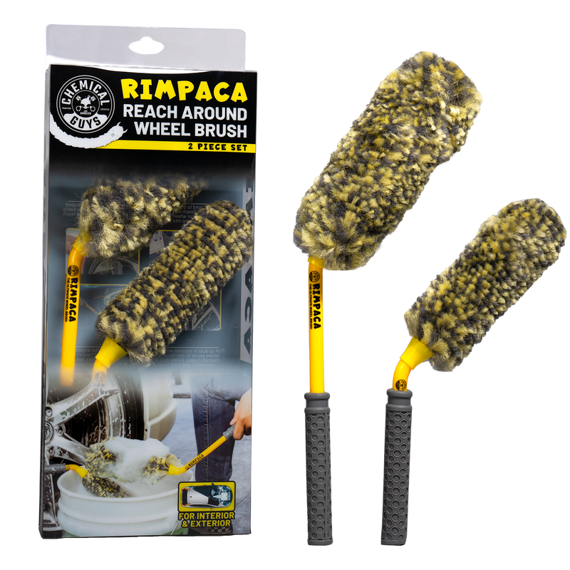 Chemical Guys Rimpaca Reach Around Ultimate Wheel Brush Set (2 PCS)