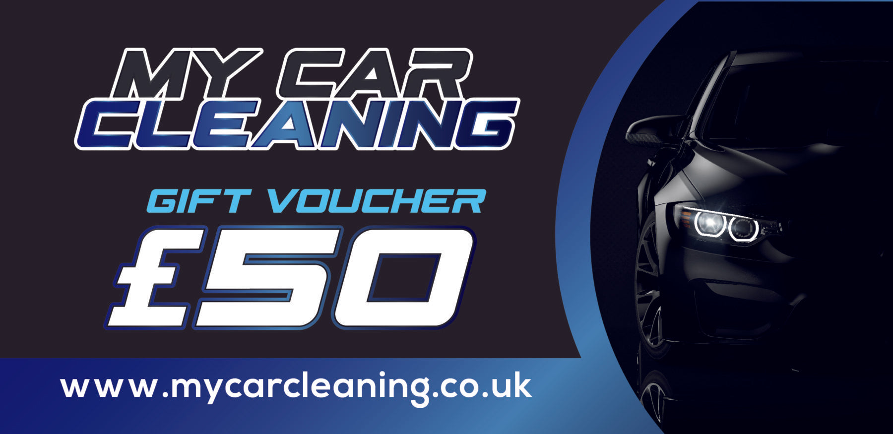 My Car Cleaning Gift Card (Physical Voucher - Various Amounts)