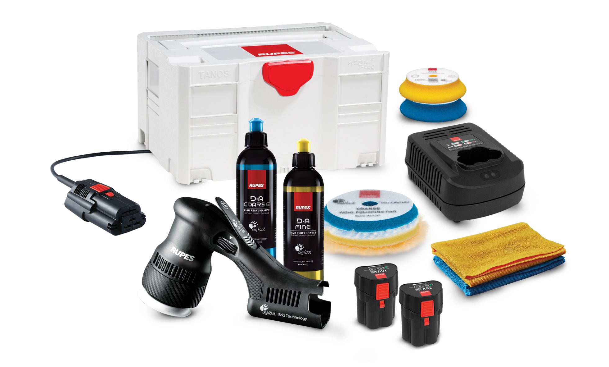 Rupes BigFoot HLR75 iBrid Mini Polisher Lux Kit