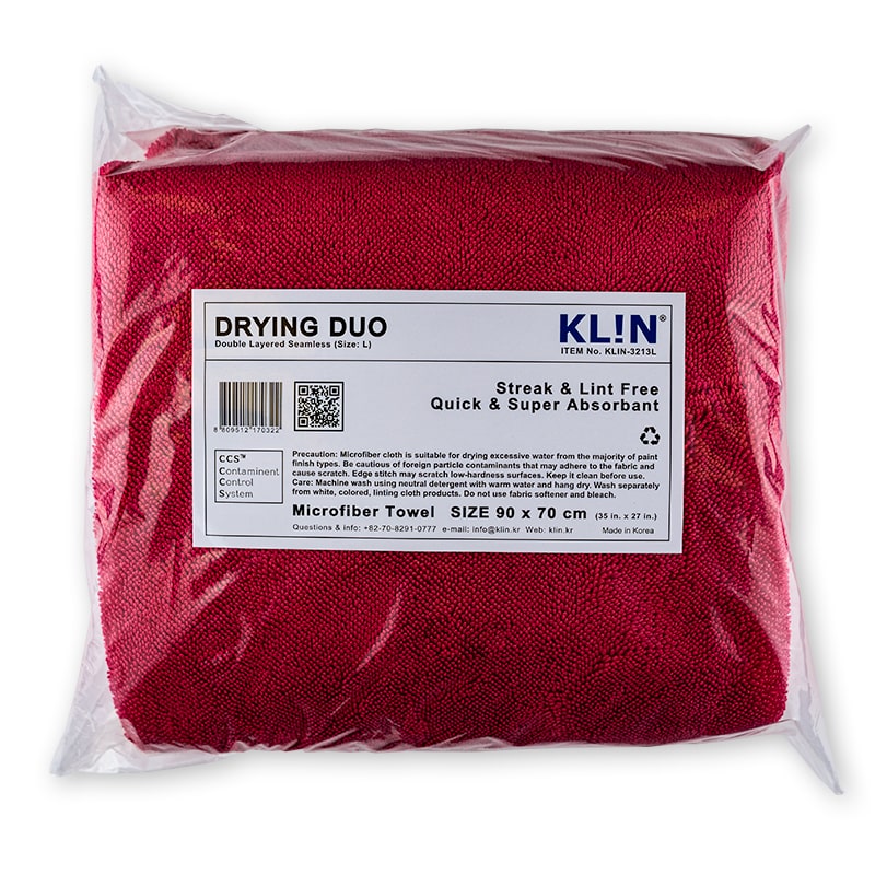 Klin Korea Large Duo Drying Towel - Red