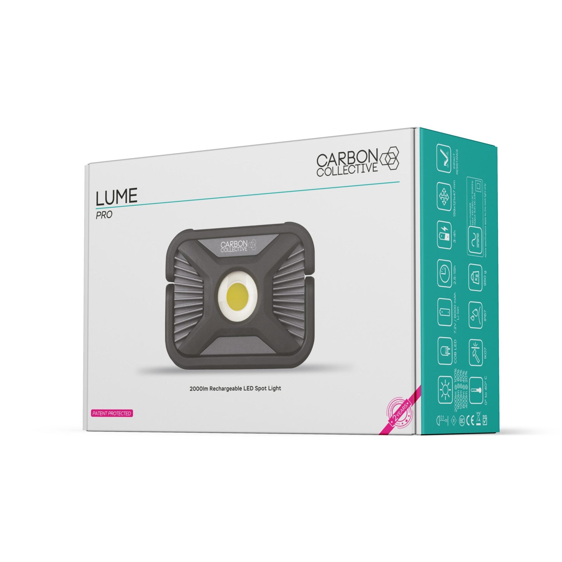 Carbon Collective Rechargeable Heavy Duty Spot Light – LUME Pro