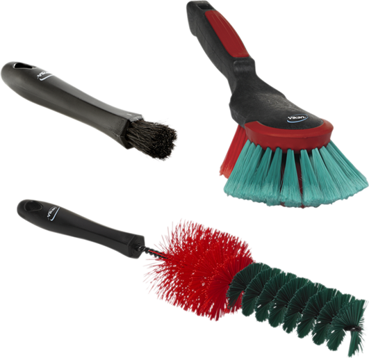 Vikan Ultimate Detailers 3 Brush Set