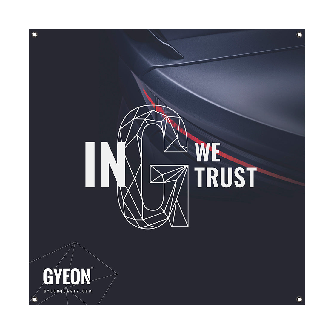 Gyeon Banner - In G We Trust LH Logo