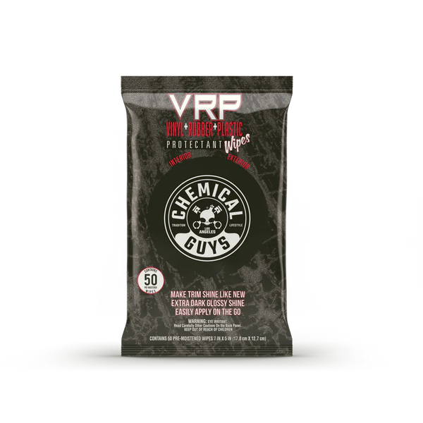 Chemical Guys VRP Protectant Wipes For Vinyl, Rubber & Plastic (50 Wipes)