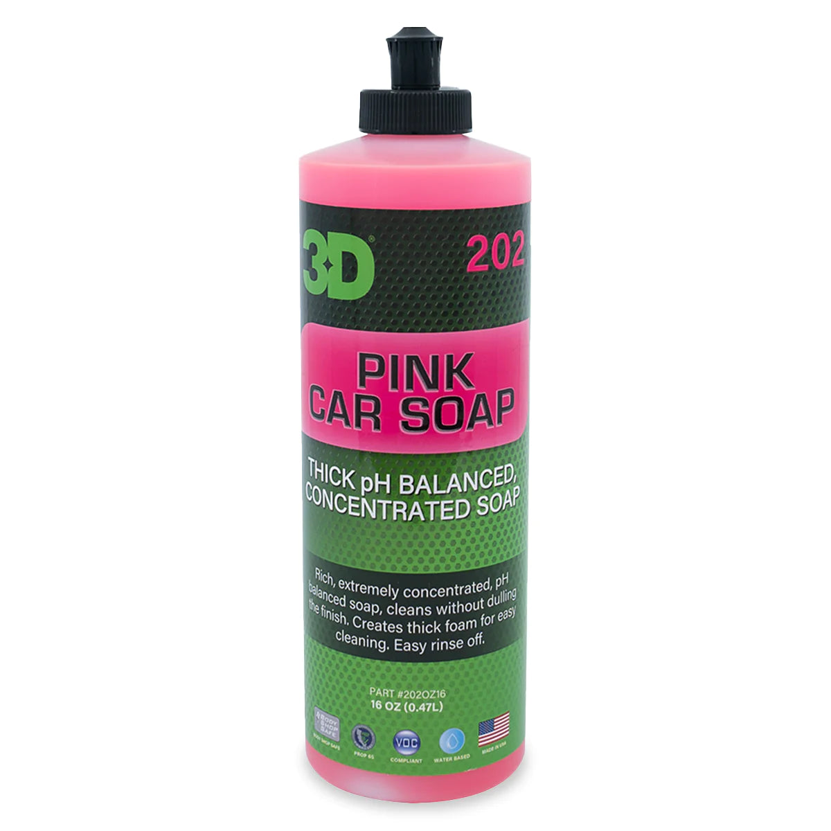3D Pink Car Soap Shampoo 16oz (473ml)