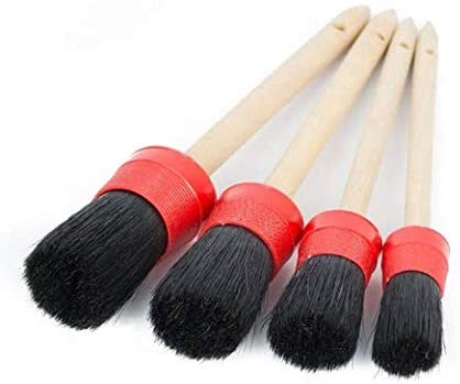 MCC Set of 4 Soft Hog Hair Detailing Brushes (25mm, 30mm, 40mm)