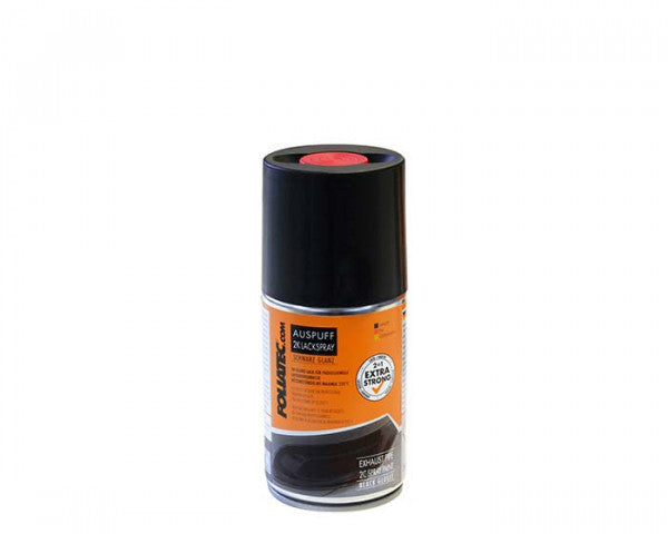 Foliatec Exhaust Pipe 2 Part Spray Paint - Gloss Black