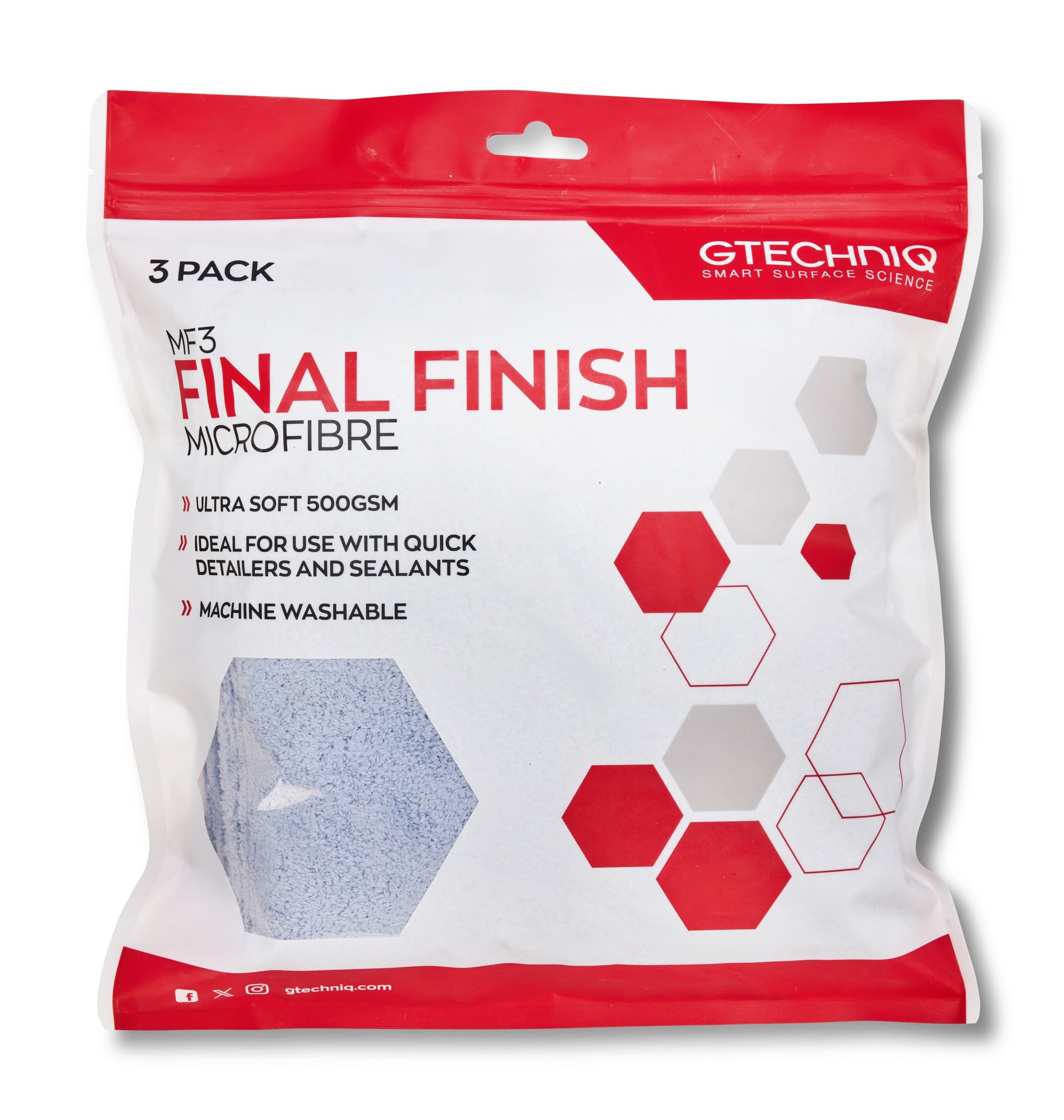 Gtechniq MF3 Final Finish Microfibre 3 Pack