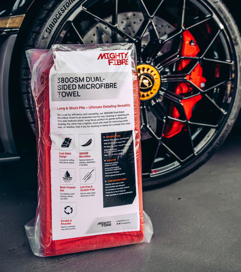 MightyFibre 380GSM Dual-sided Microfibre Towel - 36 Pack