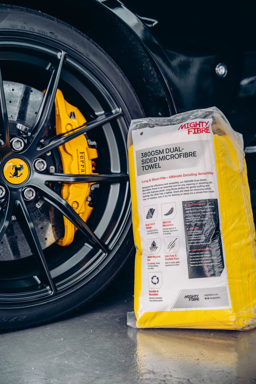 MightyFibre 380GSM Dual-sided Microfibre Towel - 36 Pack