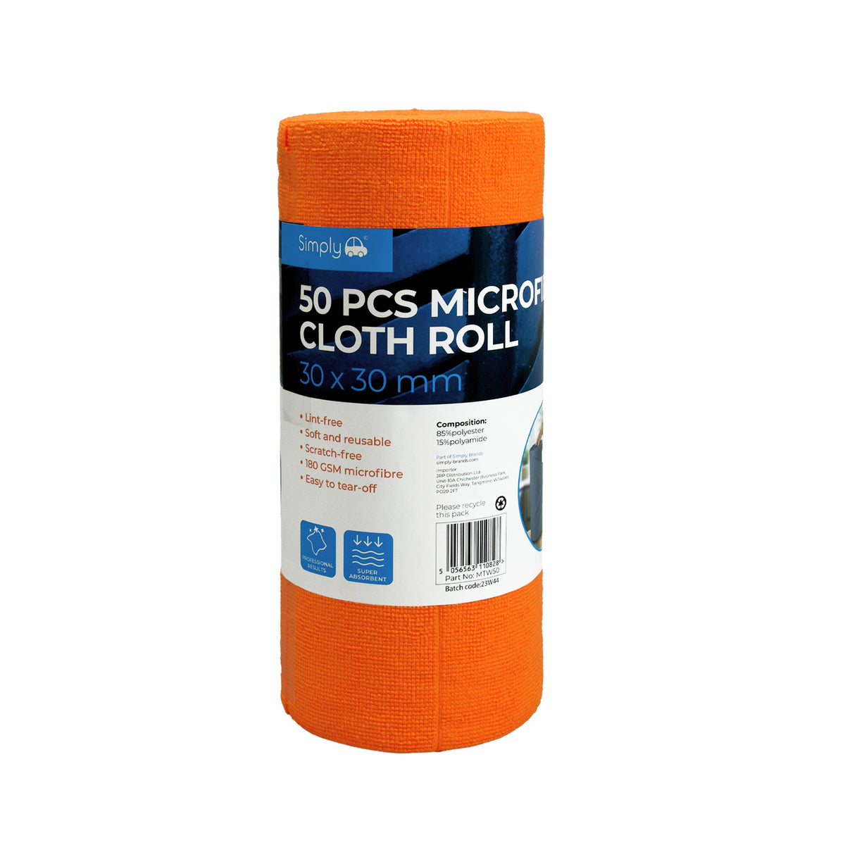 MCC Multipurpose Microfibre Roll 50pc (Various)