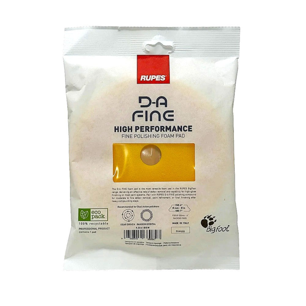 Rupes DA Fine High Performance Foam Pad Yellow (Various Sizes)