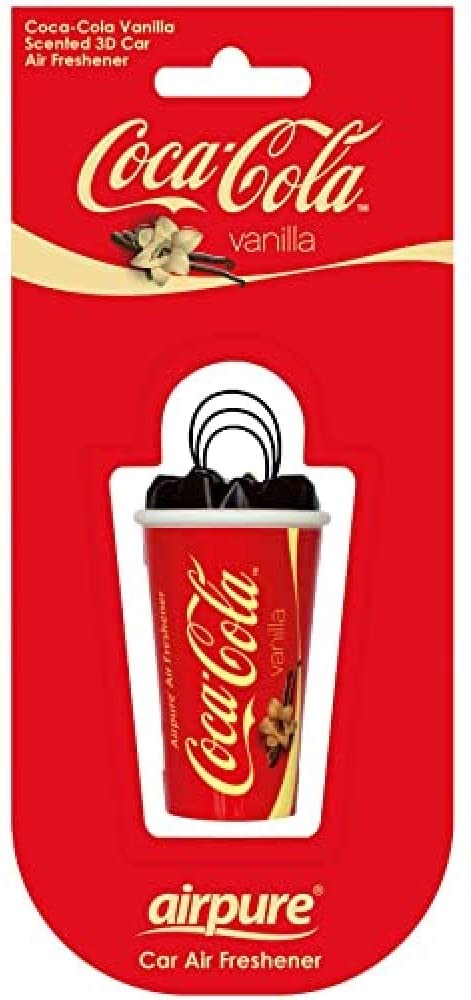 Coca Cola Bottle 3D Air Freshener - Vanilla Scent