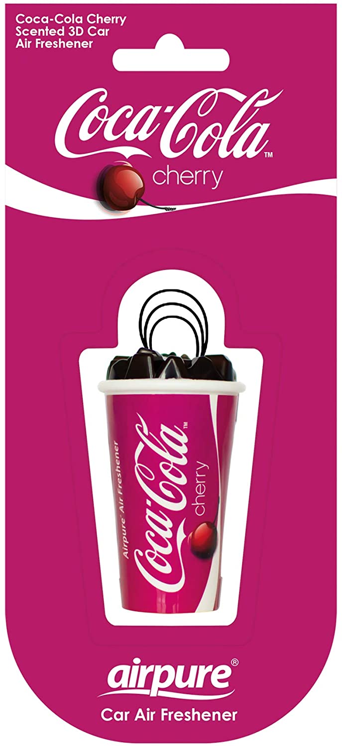 Coca Cola Bottle 3D Air Freshener - Cherry Scent