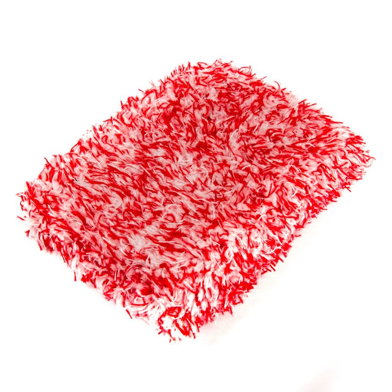 MCC Korean Red & White Microfibre Wash Pad