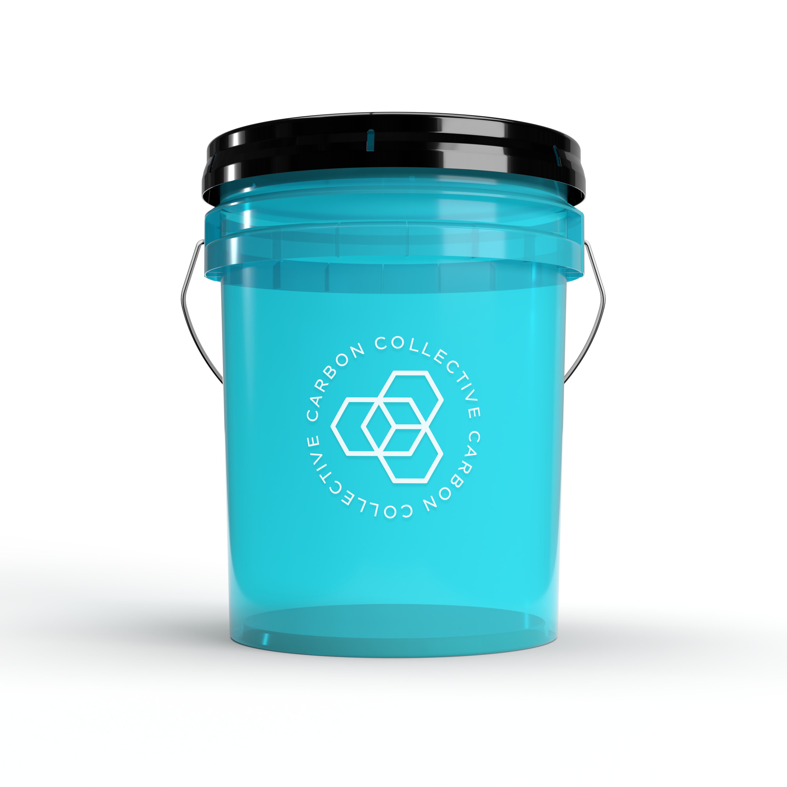Carbon Collective Detailing Bucket - Clear Teal (20L)