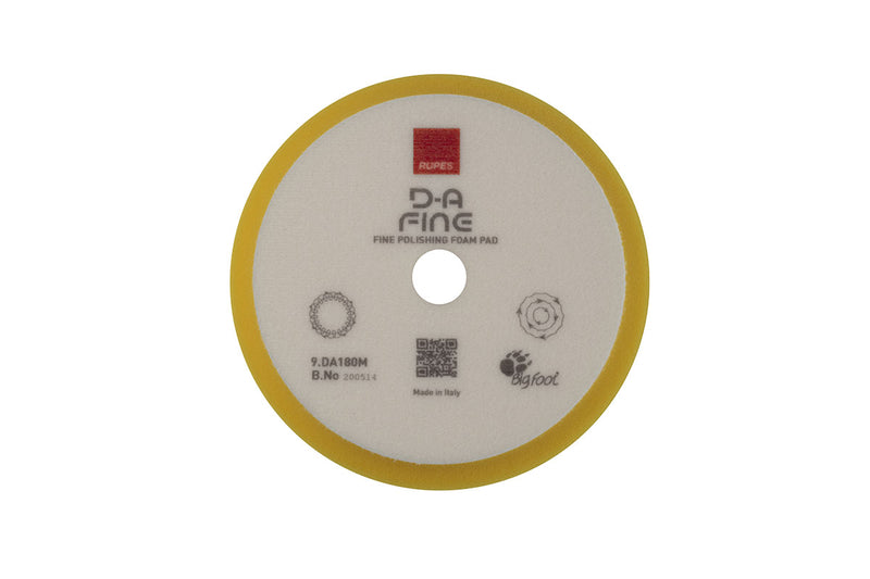 Rupes DA Fine High Performance Foam Pad Yellow (Various Sizes)
