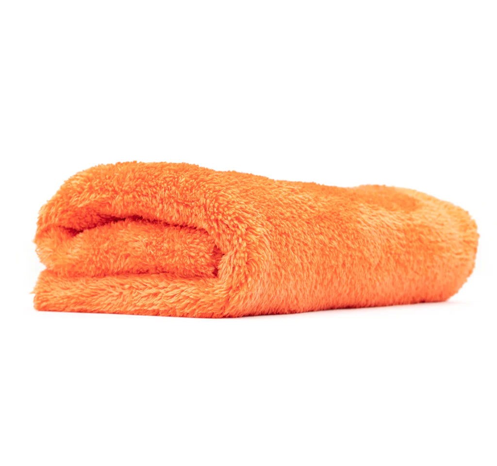 The Rag Company Eagle Edgeless 500gsm Plush Microfibre Towel - Orange (16" x 16")