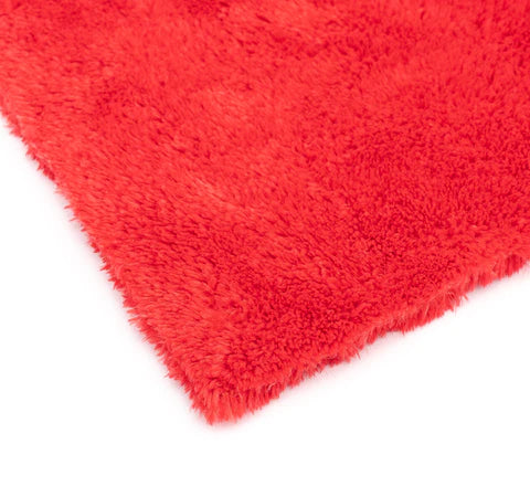 The Rag Company Eagle Edgeless 500gsm Plush Microfibre Towel - Red (16" x 16")