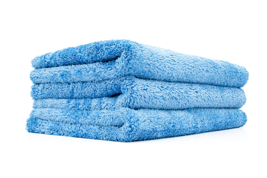 The Rag Company Eagle Edgeless 500gsm Plush Microfibre Towel - Blue (16" x 24")