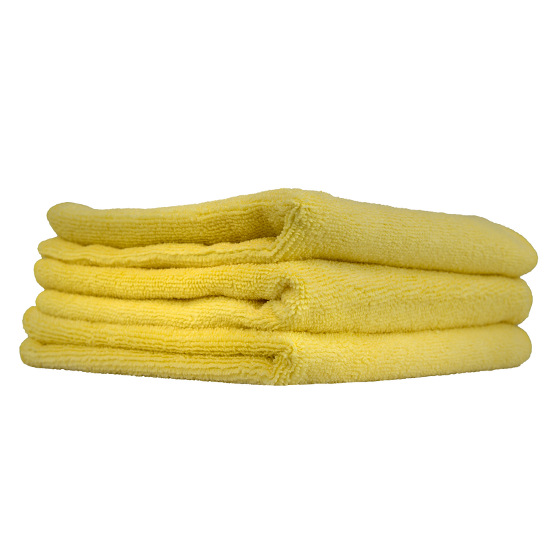 Chemical Guys Ultra Fine Microfiber Towel Yellow 15"x15" (3 Pack)
