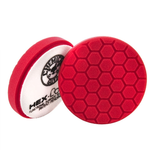 Chemical Guys 6.5" Hex-Logic Pad Red Ultrafine Finishing Pad