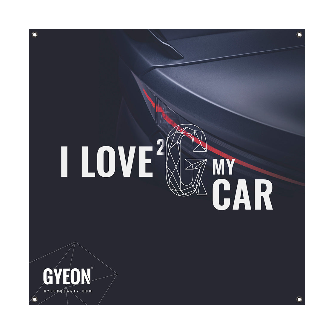 Gyeon Banner - I Love ²G My Car LH Logo