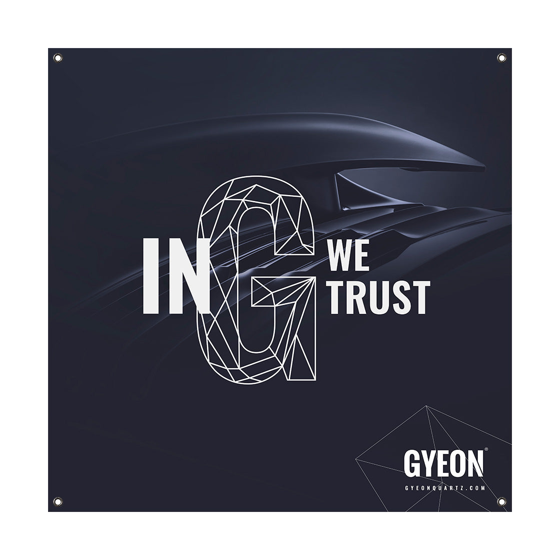 Gyeon Banner - In G We Trust RH Logo