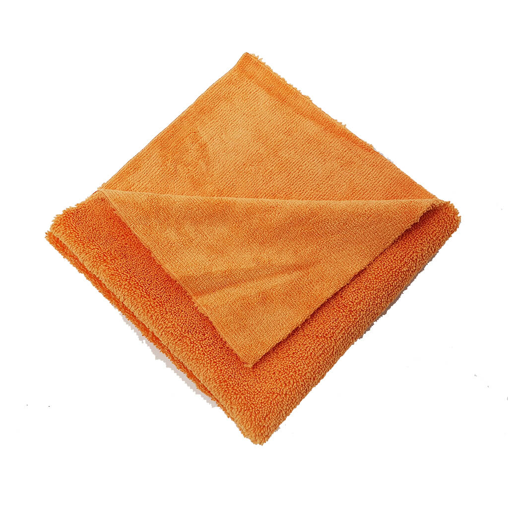 Plush Microfibre Towels Orange - Edgeless