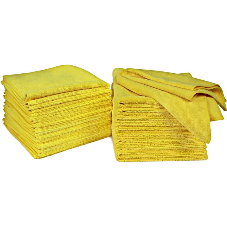 Signature Ultra Plush Microfibre Towels Yellow (Various Options)