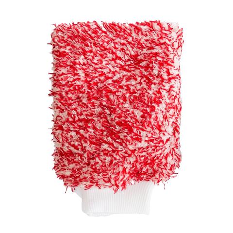 MCC Korean Red & White Microfibre Wash Mitt